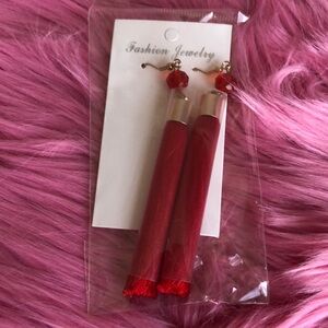 ❤️Brand New Fashion Jewelry Red Dangle Tassel Earrings❤️